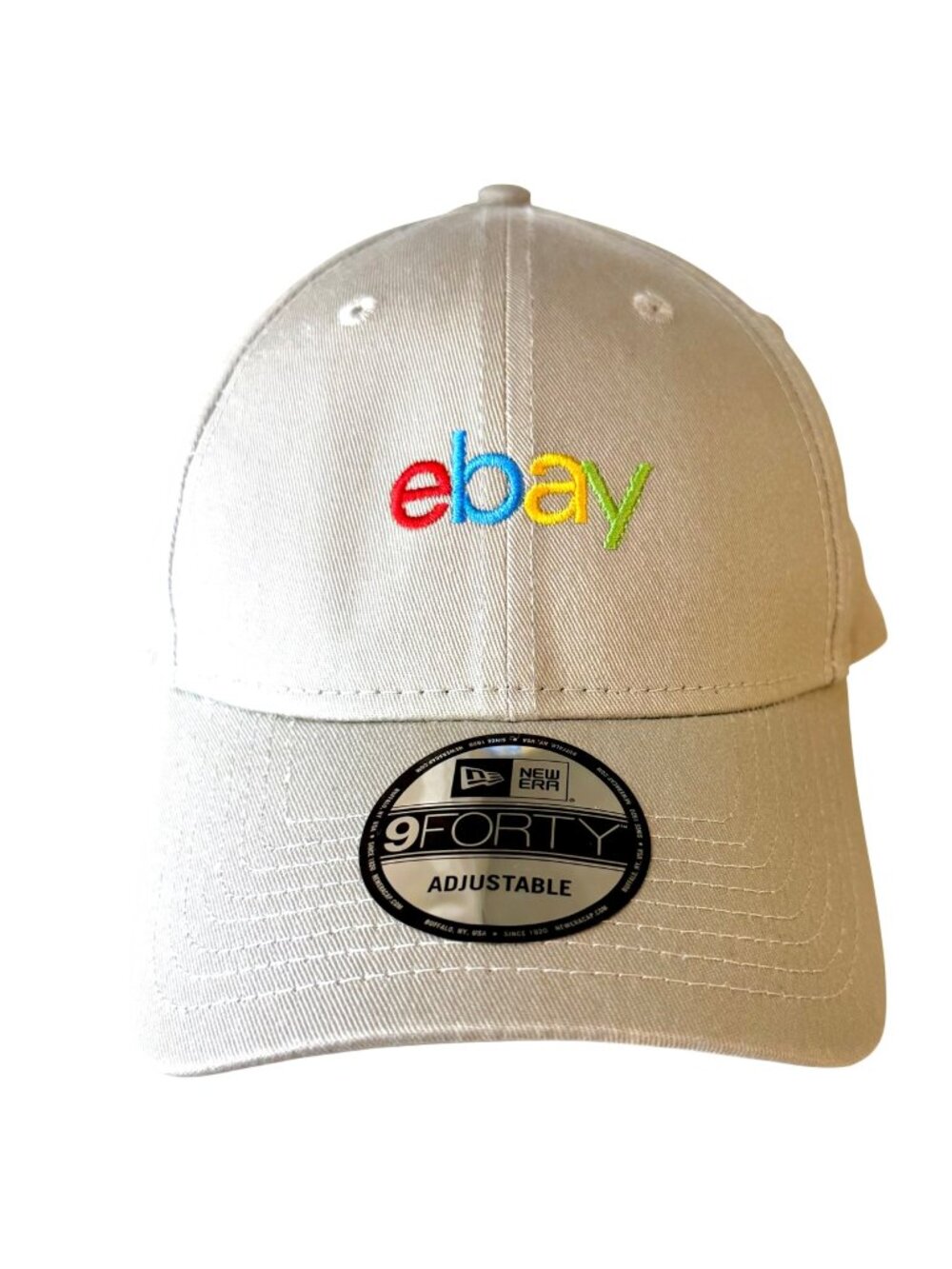 New Era 9FORTY Cap Colorful Logo Embroidery Promotional Adjustable Beige